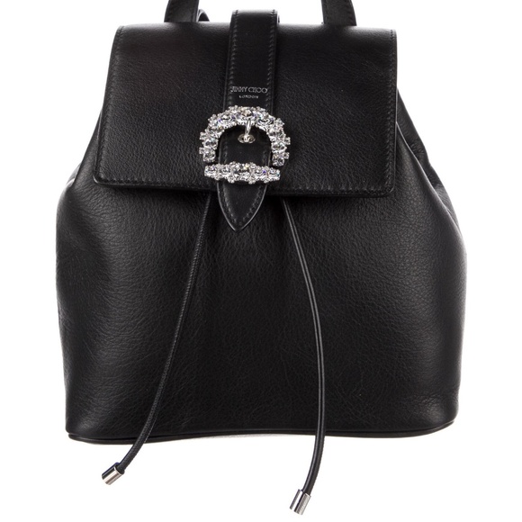 NWT Jimmy Choo Cheri Backpack Crystal Embellished, NAVY, Medium, Adjust… main image 8